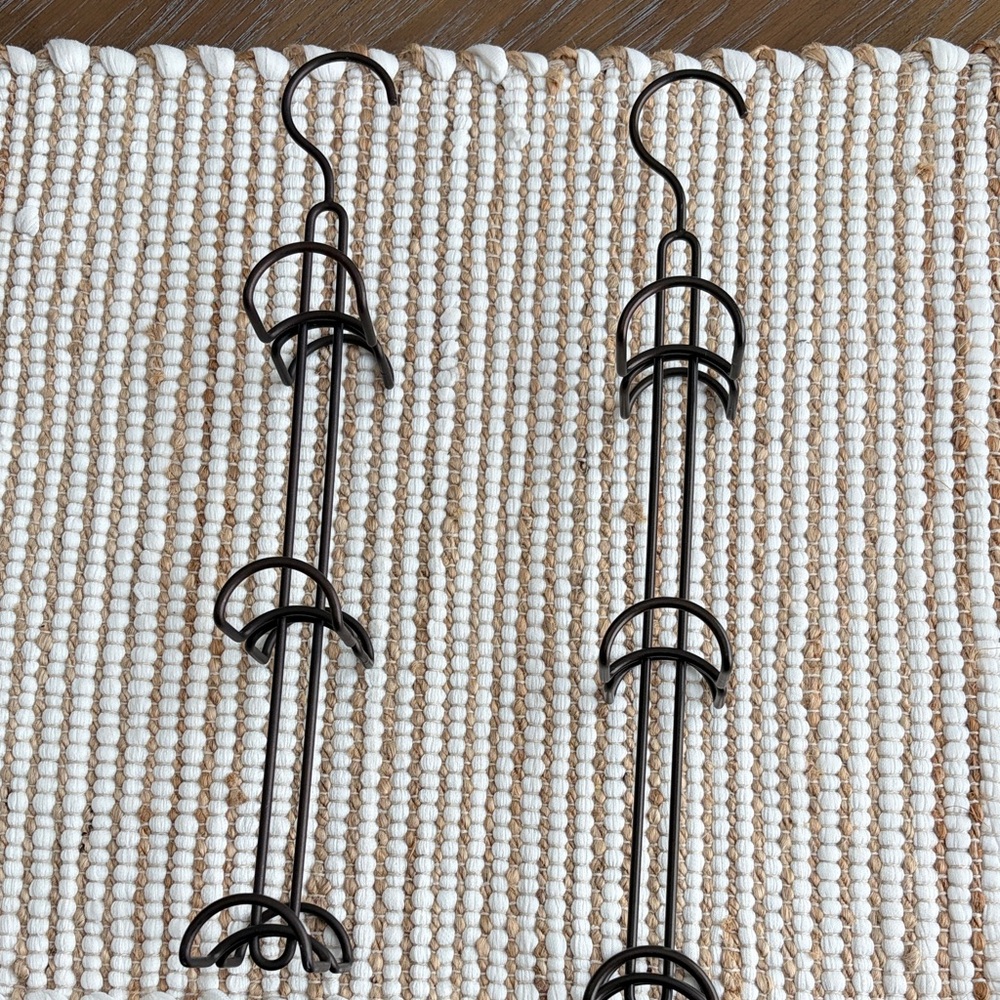 Elegant Brown Metal Wall Hooks
